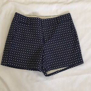 blue & white shorts by Banana Republic.